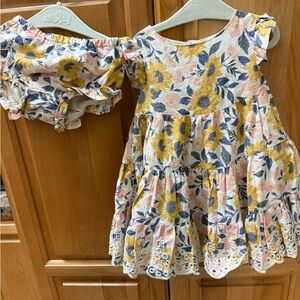 Catherine Malandrino Floral Kids Dress Set